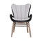 Armen Living Fanny Outdoor Patio Dining Chair in Light Eucalyptus Wood and Charcoal Rope 840254335967 - alternate 5